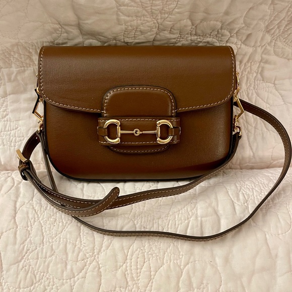 Luxury Alternative Handbags - European Designer Horsebit Leather Brown Bag